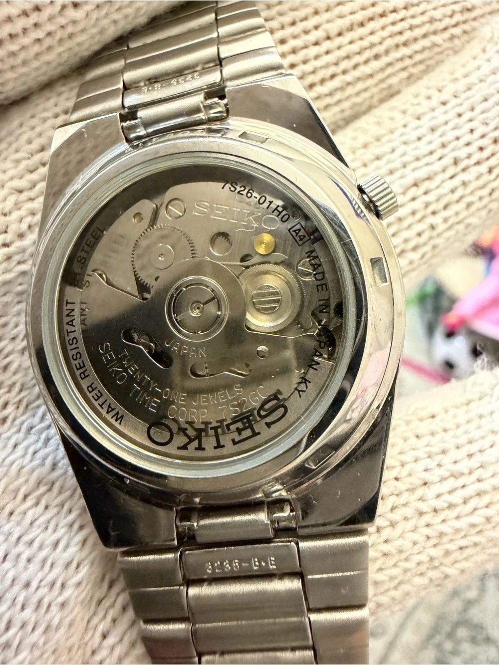 Seiko 5 Automatic Arabic Dial Black Mens Watch SNK063J5 7S26-01H0 Made in Japan